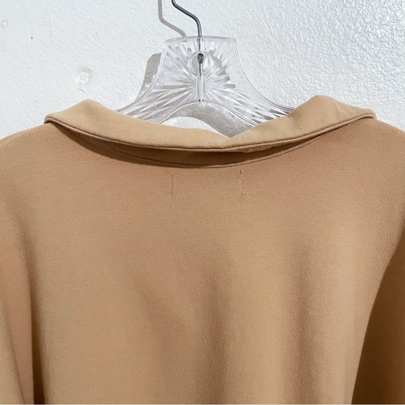 Tuckernuck‎ Pomander Place Easy Polo Swing Sweatshirt in Camel - Picture 6 of 8